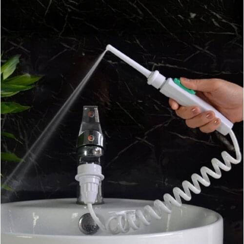 Water Dental Flosser Faucet Oral Irrigator Water Jet Floss Dental Irrigator Dental Pick Teeth Cleaning Machine