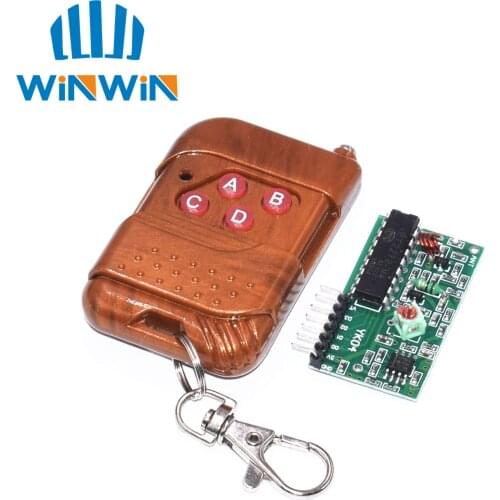 C04 1set IC 2262/2272 4 CH 315Mhz Key Wireless Remote Control Kits Receiver module