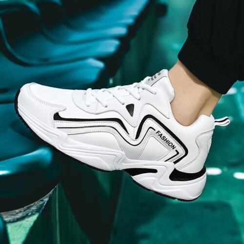 Waterproof Men Running Shoes Light Comfortable Outdoor Sporty Sneakers PU Basket Movement Trending Fashion Men Shoes Winter 46