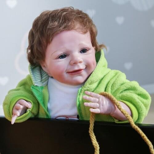 55CM bebe lifelike doll reborn baby boy doll realistic full silicone body bath toy soft touch adorable real newborn baby size