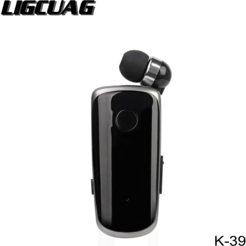 LIGCUAG K39 Mini Wireless Bluetooth Headset Call Remind Vibration Sports Clip Driver Auriculares Earphone For IPhone Android