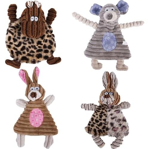 Cute Pet Dog Toys Chew Toys Squeaking Toys Animals Pet Toys Plush Puppy Honking Toys For Dogs Cat Chew Squeak Toys Dog Supplies