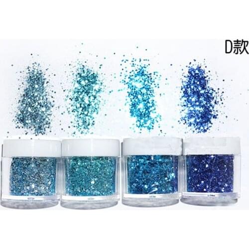 2017 New Gradient flashing powder sets plastic material epoxy mold makeing jewelry filling for DIY jewelry