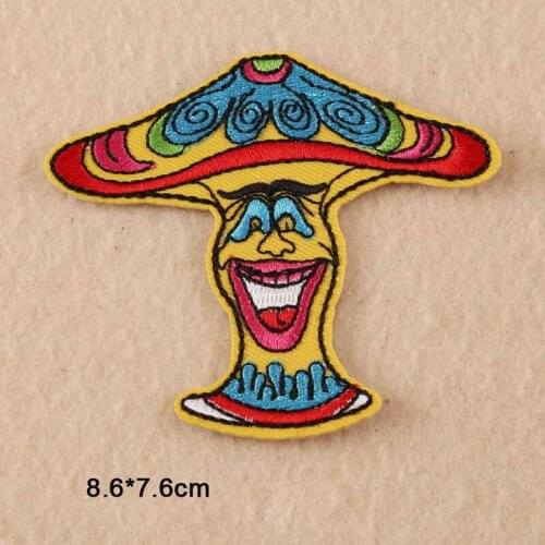 Clown Punk Iron On Patch Clothes Patch For Clothing Boys Embroidered Patch Clothes Stickers Garment Apparel Accessor