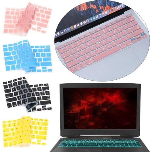 New Candy Colors Keyboard Cover Soft Silicone Protector Sticker Film Laptop Accessories For Apple Macbook Pro Air 13" 15" 17"