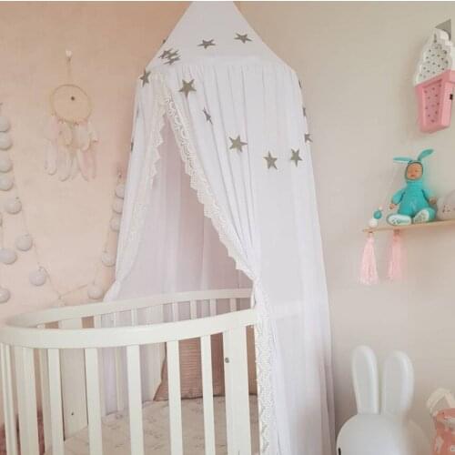 New Baby Custom Childrens Room Summer Chiffon Lace Bed Account Dome Bed Tent Mosquito Net 3 Colors Children‘s Room Decor Toys