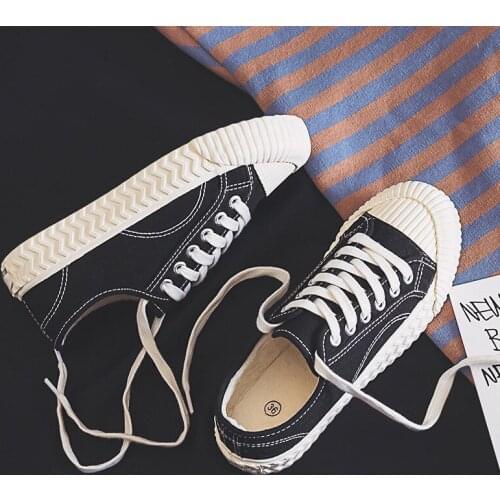 Winter New Canvas Shoes Female Students Shoes Women Canvas Shoes Lace Up Casual Comfortable Shoes Woman Sneakers U12-05