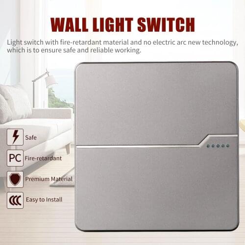 Single Pole Decorator Light Switch 15A 250V Wall Light Switch with Wall Plate Quiet On/Off Switch Replacement for Home Office