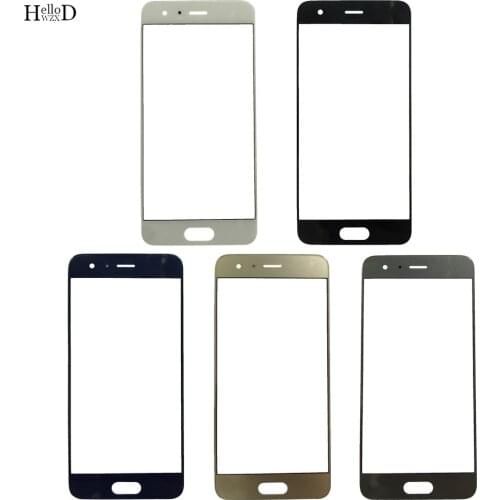 Front Glass For Huawei Honor 9 STF-L09 STF-AL00 STF-AL10 STF-TL10 LCD Front Outer Glass Touch Panel Cover Replacement OCA Glue