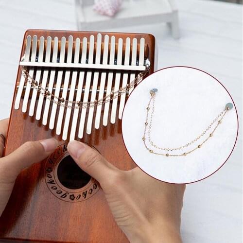 DIY Kalimba Piano Chain Tremolo Chain Sand Chain Finger Piano Thumb Piano Sound Performance Improve Musical Chain Instrument