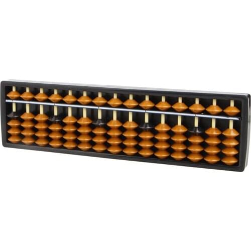 Plastic Abacus 15 Digits Arithmetic Tool Kids Math Learn Aid Caculating Toys Y4UD