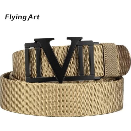 34MM Tactical Nylon Mens Designer Casual Belt Outdoor Training Automatic Metal Buckle Police Heavy Hunting Men Women Jeans Belt