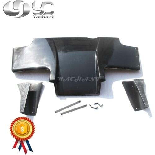 FRP Fiber Glass Rear Diffuser 3pcs Fit For Skyline R33 GTR TS Style Type1 Style Rear Diffuser w/ Metal Fitting Accessories