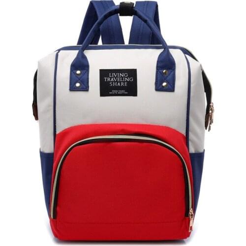 Diaper Bag Mass Backpack Versatile Casual Travel Waterproof Handbag Package Mom and Baby Mummy Backpack Female