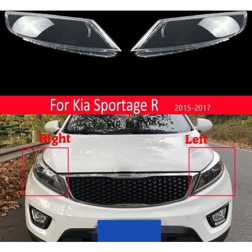 Car Headlamp Lens Replacement Auto Shell Cover For Kia Sportage R 2015 2016 2017 Lampshade Lampcover Bright Shade Transparent
