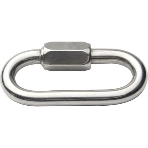 1Pc Stainless Steel Carabiner Screw Locking Gate Hook Snap Clip Outdoor Tool for outdoor camping fishing hiking traveling belt