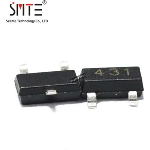 100pcs/lot TL431 SOT-23 SMD regulator transistor transistor New and original