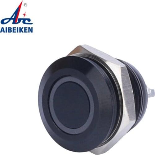 12/16/19/22/25/28/30mm Short Stroke Mini Waterproof Metal Push Button Switch Power Led Light Momentary 5V 12V 24V 220V Red Blue