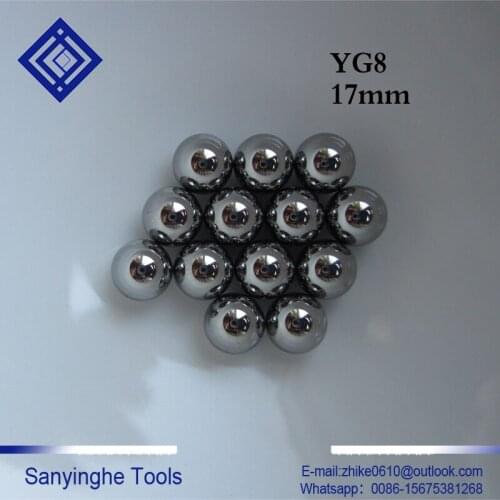 17mm YG8(5PCS/lots) alloy balls, carbide ball for insert bearing instrument and pen making tool machine part, bearing, valve