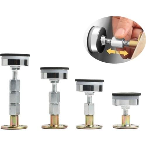 4 Pack Bed Frame Anti-Shake Tool, Adjustable Threaded Anti Shake Fixer Headboard Stoppers, Bedside Telescopic Support Stabilizer
