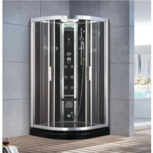 900X900X2150mm Sector-Shaped Bathroom Steam Shower Enclosure Computer Control Wet Sauna Room 7070A
