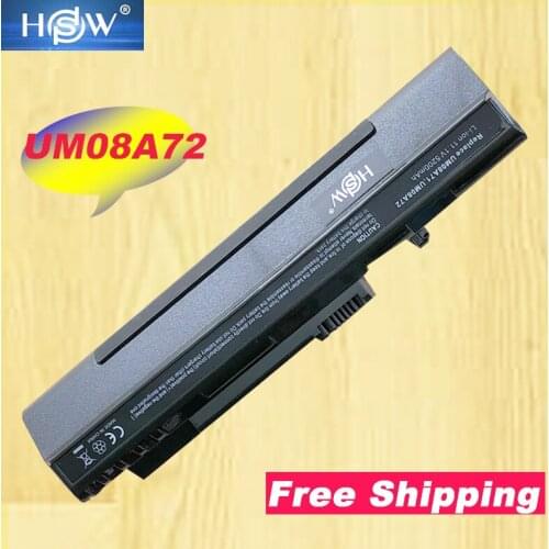 HSW Laptop Battery For acer Aspire One A110 A150 ZG5 UM08A31 UM08A71 UM08A72 UM08A73 UM08B74 zg5 zg8 kav10 11.1v 6Cells