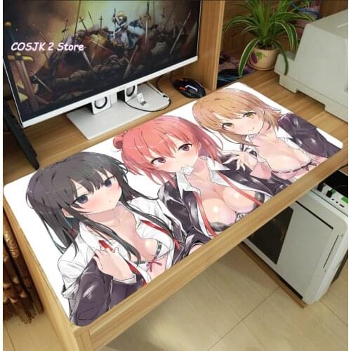 Anime My Youth Romantic Comedy Is Wrong, As I Expected Shoto Yukinoshita Yukino Large Mouse Pad Gaming Keyboard Mat Playmat