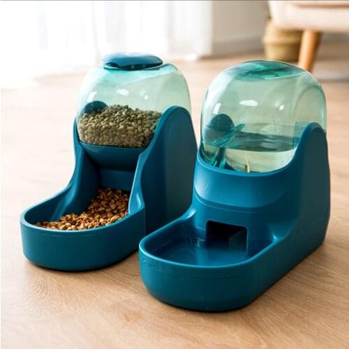 YL Automatic Pet Feeder Water Fountain Dogs and Cats Drinking Water Apparatus Hanging Basin