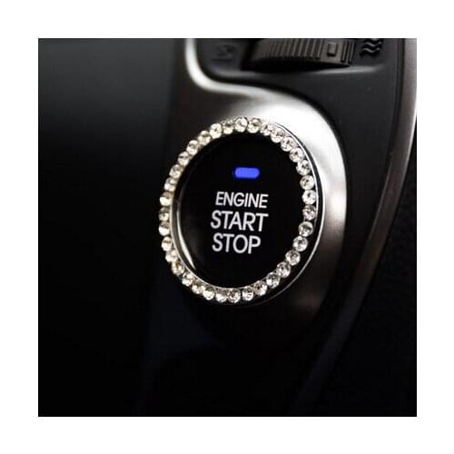 Car-styling Start Stop Button Ignition Key Ring For Subaru Forester Outback Legacy Impreza XV BRZ