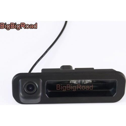 BigBigRoad Car Trunk Handle Rear View Parking Camera For Ford For Focus 2012 2013 For Focus 2 Focus 3 Night Vision Waterproof