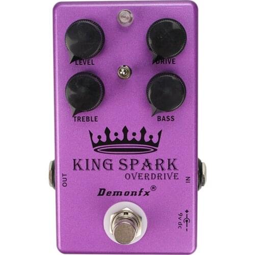 Demonfx King Spark Overdrive Guitar Effect Pedal Overdrive with True Bypass