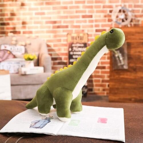 Dinosaur Plush Toy Long-necked Dragon Doll Christmas Gift Doll Cartoon Tyrannosaurus Cute Stuffed Toy For Children Gift 35CM