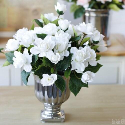 1 PCS Artificial gardenia flower plant Vivid Camellia Silk Flower for Party Wedding Home Decoration garden plants