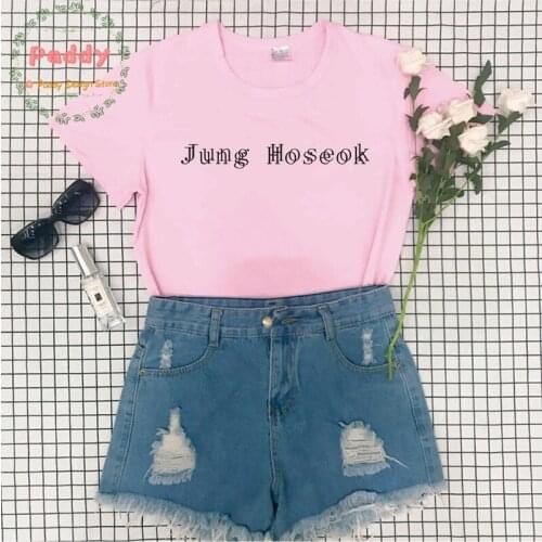 OKOUFEN korean tumblr fashion unisex women top cool Jung Hoseok T SHIRT streetwear aesthetic befree tee clothes letter print