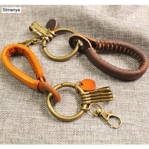 New Men New Leather Top Quality Key Holder Business Vintage Accessories Hot Women Best Couple Gift Jewelry K1928