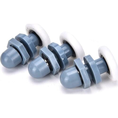 Diameter 25mm ABS Plastic Pulley Runner Wheel Sliding Door Rollers Bearing For Shower Cabin Room Replacement