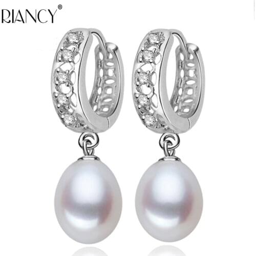 Real Pearl hoop Earrings, Natural Freshwater black pearl earrings 925 sterling silver pearl earrings gray pearl earrings jewelry