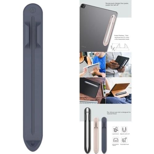 Silicone Pen Holder for Apple Pencil 1 2 Gen Magnetic Pen Holder for iPad Silicone Pen Holder