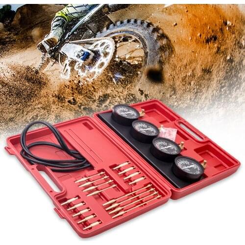 4 Gauges Motorcycle Fuel Vacuum Carburetor Carb Synchronizer Tool Balancer Meter Packing box color randomly