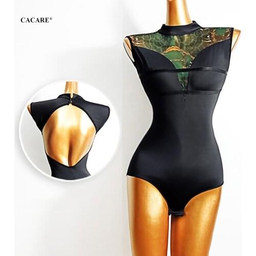 Leotard Women Bodysuit for Ballroom Dance Competition Dresses Waltz Latin Tango Dresses Standard Flamenco Costume Body D0763