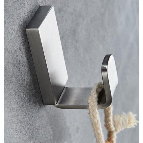 Vidric 304 Stainless Steel Brushed Clothes hooks kitchen hook Bathroom robe hook single wall hanging hook MT01