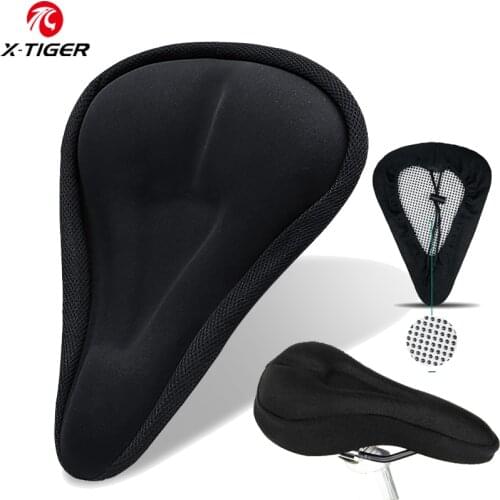 X-TIGER Bike Saddle Breathable Cushion Cover Mountain Road Bike Thickened Soft Cycling Seat Mat Bicycle Seat Cover Accessories