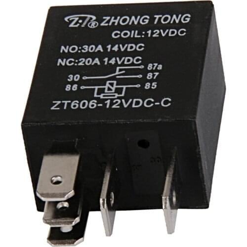 12V 20/30 Amp 5 Pin SPDT Car Relay, Electrical Relay Switch for Automotive Truck Boat Marine