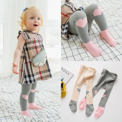 2Pairs/lots new spring autumn baby girls Cotton Tights Kid love print Stockings Toddler infatnt Pantyhose for 0-3T
