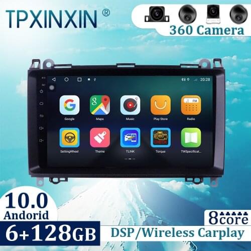 6+128GB For Benz B-Class T245 2005-2011 Android 10 Carplay Radio Player Car GPS Navigation Head Unit Car Radio with Screen