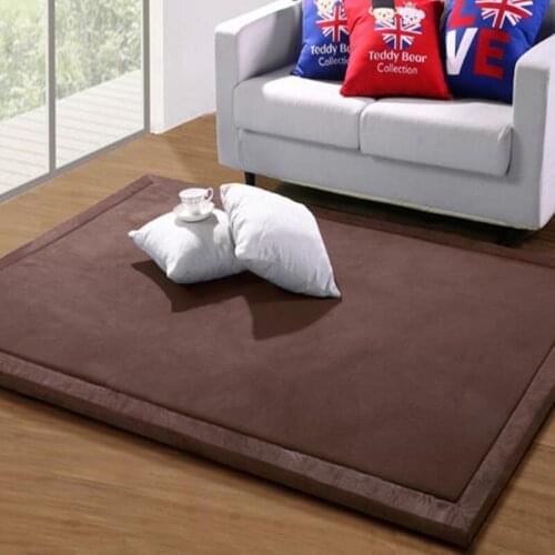 Coral fleece velvet Simple Japanese tatami 20MM THICK mats bedroom carpet thickened children climbed playmat lvingroom rug pad