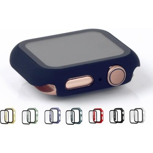 Case For Apple Watch 6 5 SE 44mm 40mm iWatch serie 4 3 Case 42mm 38mm bumper Screen Protector+cover apple watch Accessorie Glass