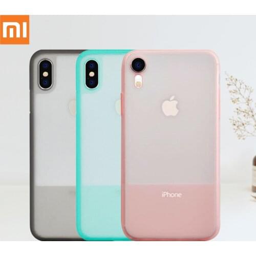 Xiaomi Liquid Silicone Phone Case For Iphone X XR Excellent Heat Dissipation Frosted Semi-transparent Anti-fall Anti-dirty