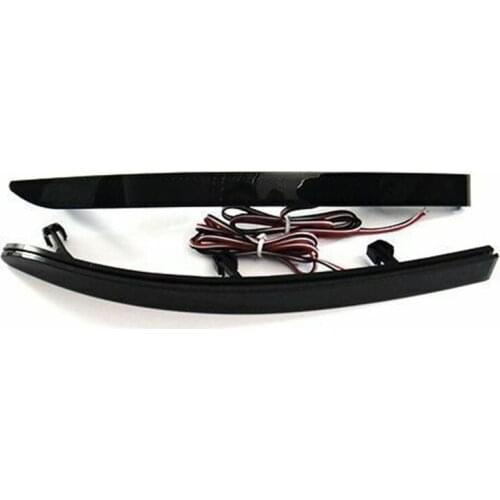 DHBH-Black Smoked Lens LED Bumper Reflector Tail Brake Light for Tiguan 2009-2016