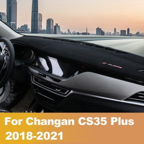 For Changan CS35Plus 2018 2019 2020 2021 Car Dashboard Cover Mat Avoid light Pad Sun Shade Dash Board Cover Carpets Accessories